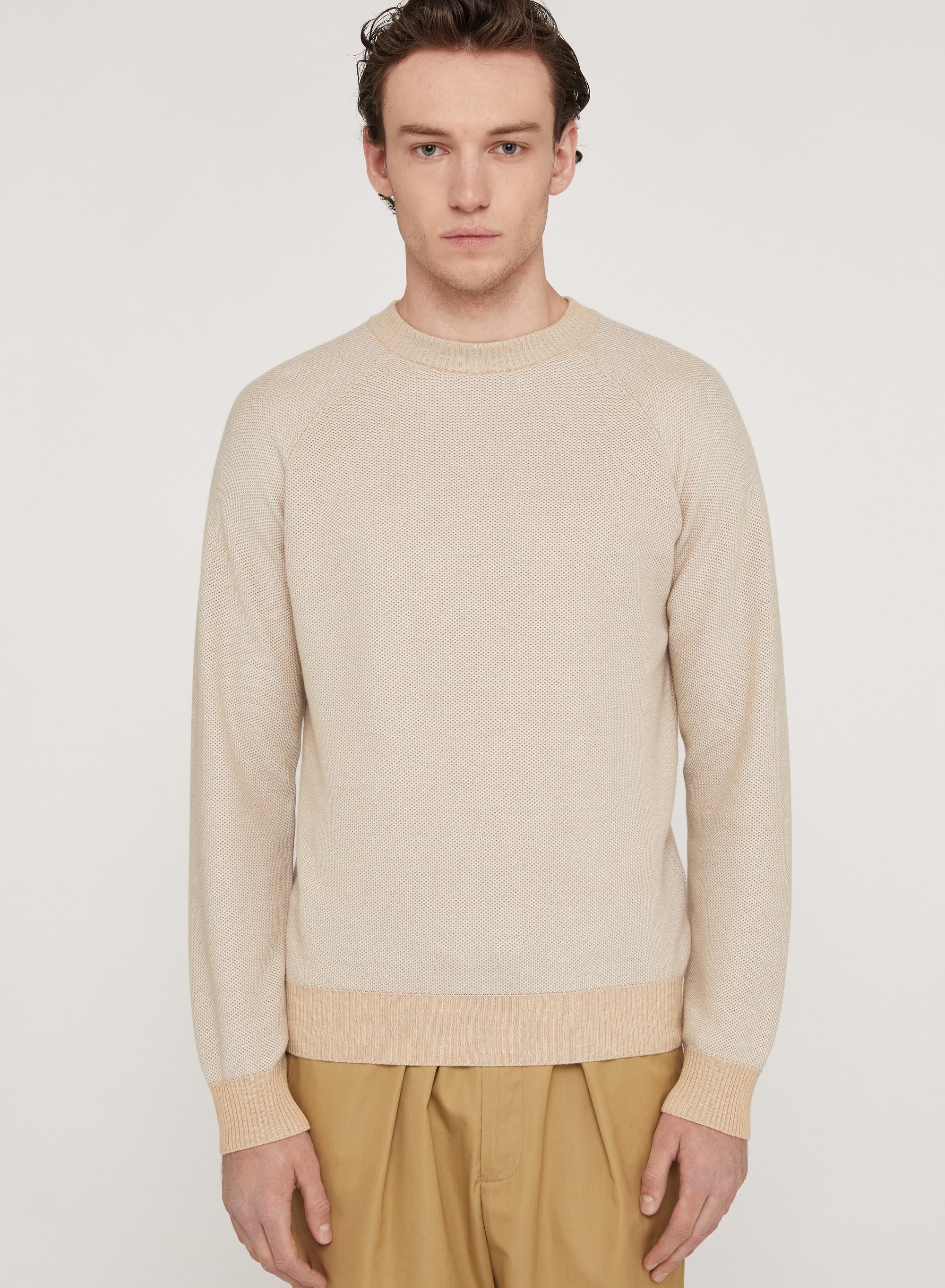 Mou_1QTY // Pull à manches raglan en laine - Mou