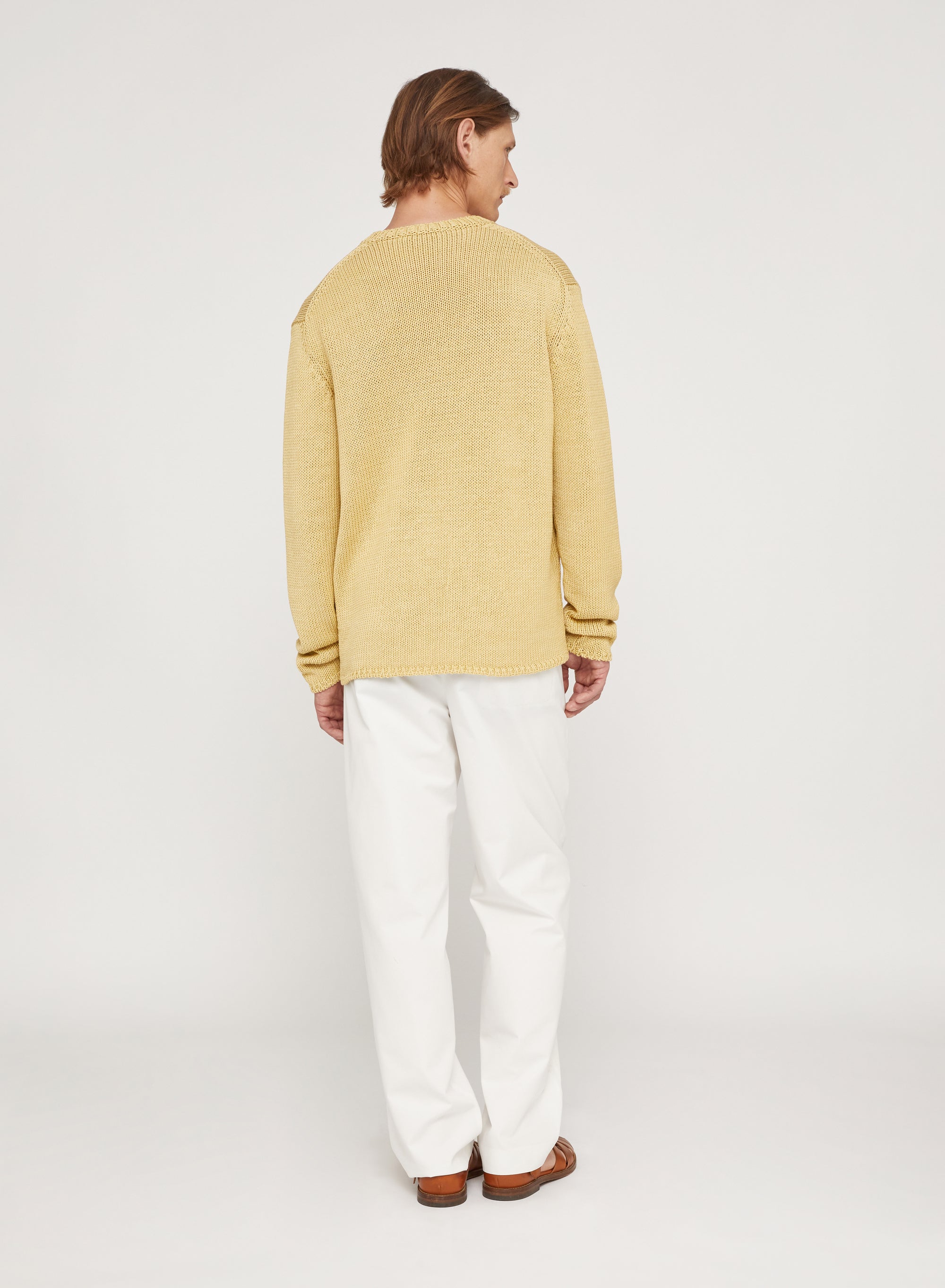 Hay_1QTY // Pull col rond tricot à côtes en soie - Hay