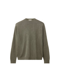 Sage_1QTY // Pull à motif texturé jacquard en soie mélangée - Sage