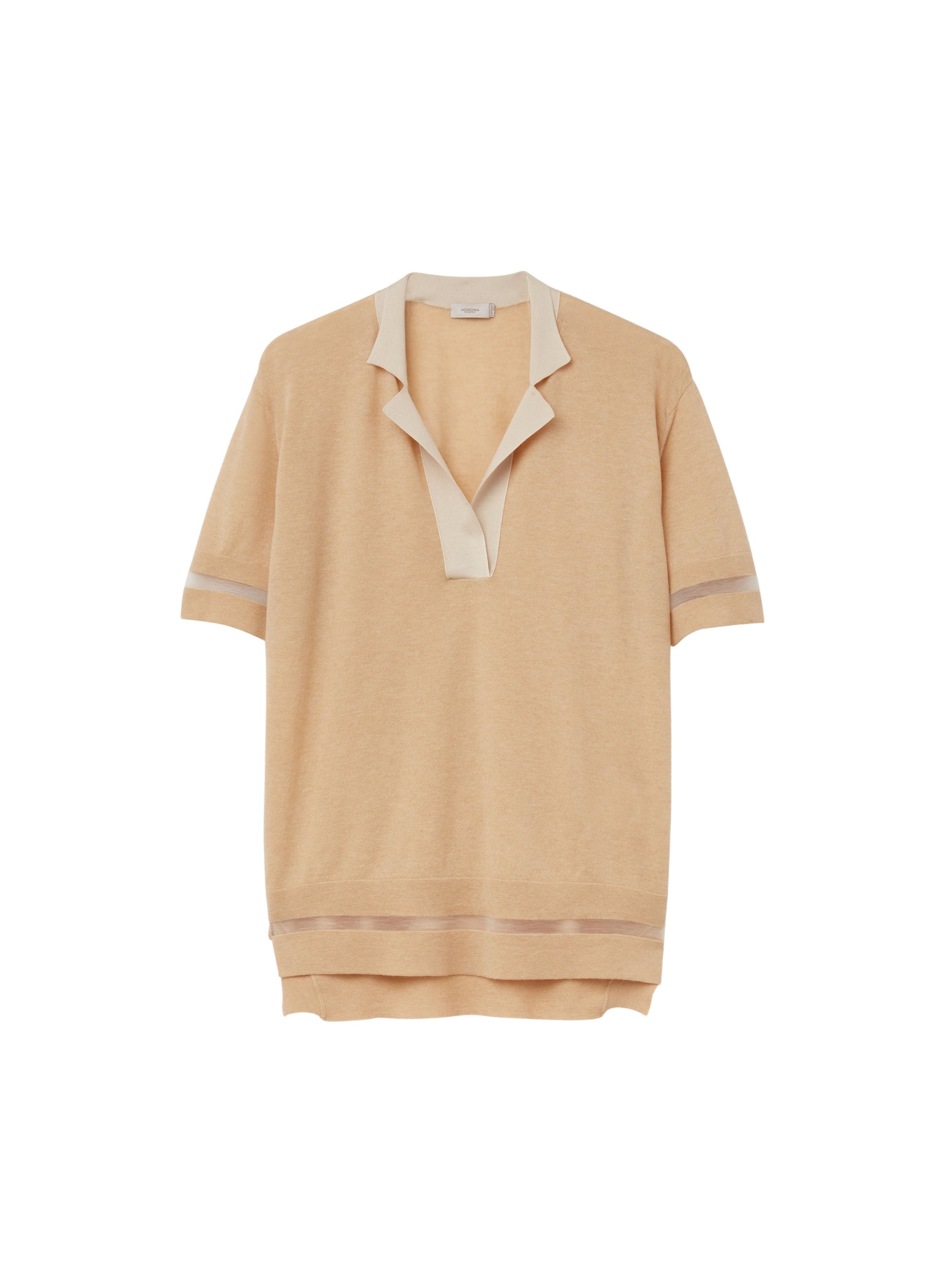 Mou_1QTY // Polo à col contrastant en laine - Mou