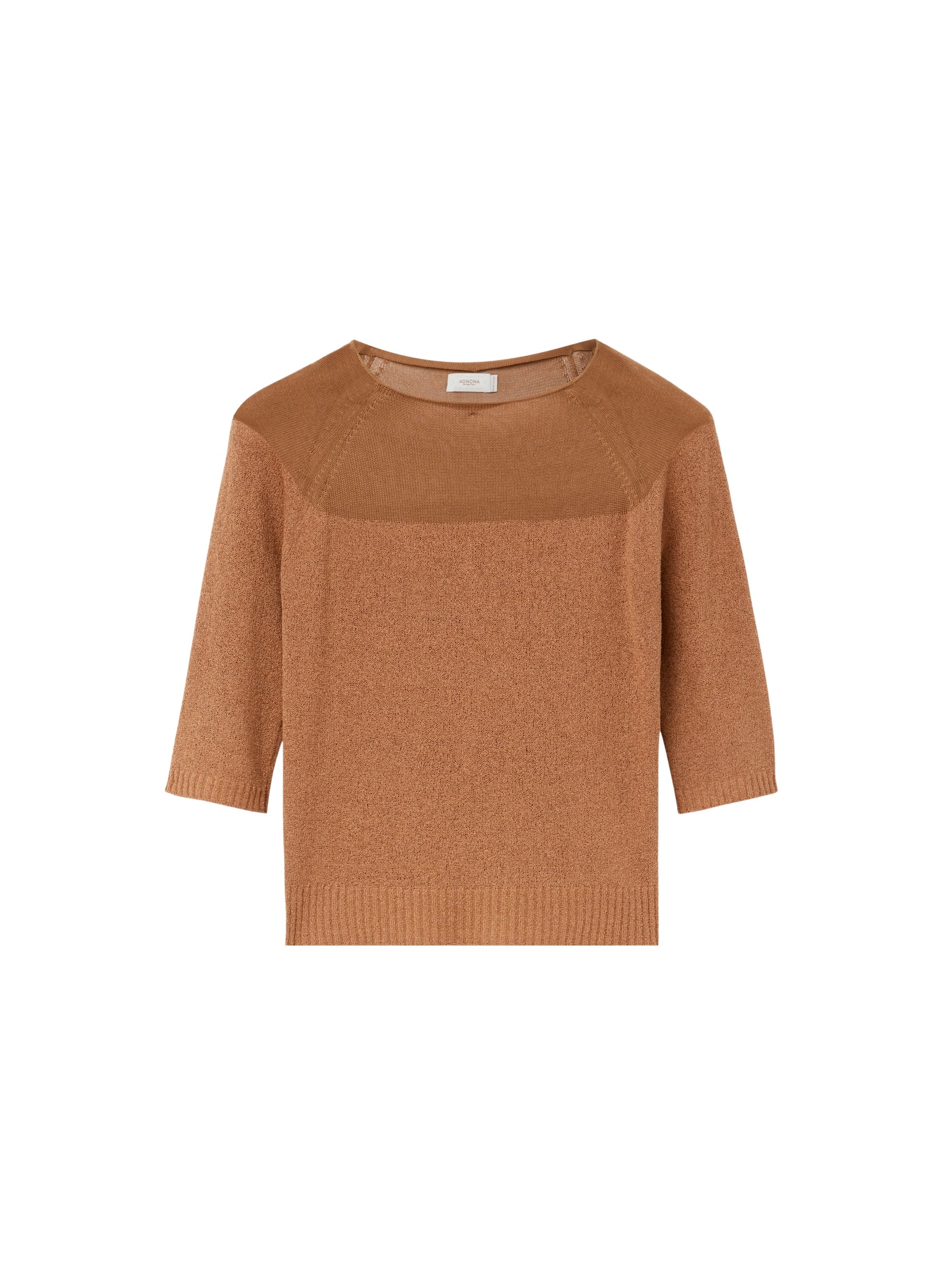 Lion_1QTY // Pull à empiècement ajouré en laine - Lion