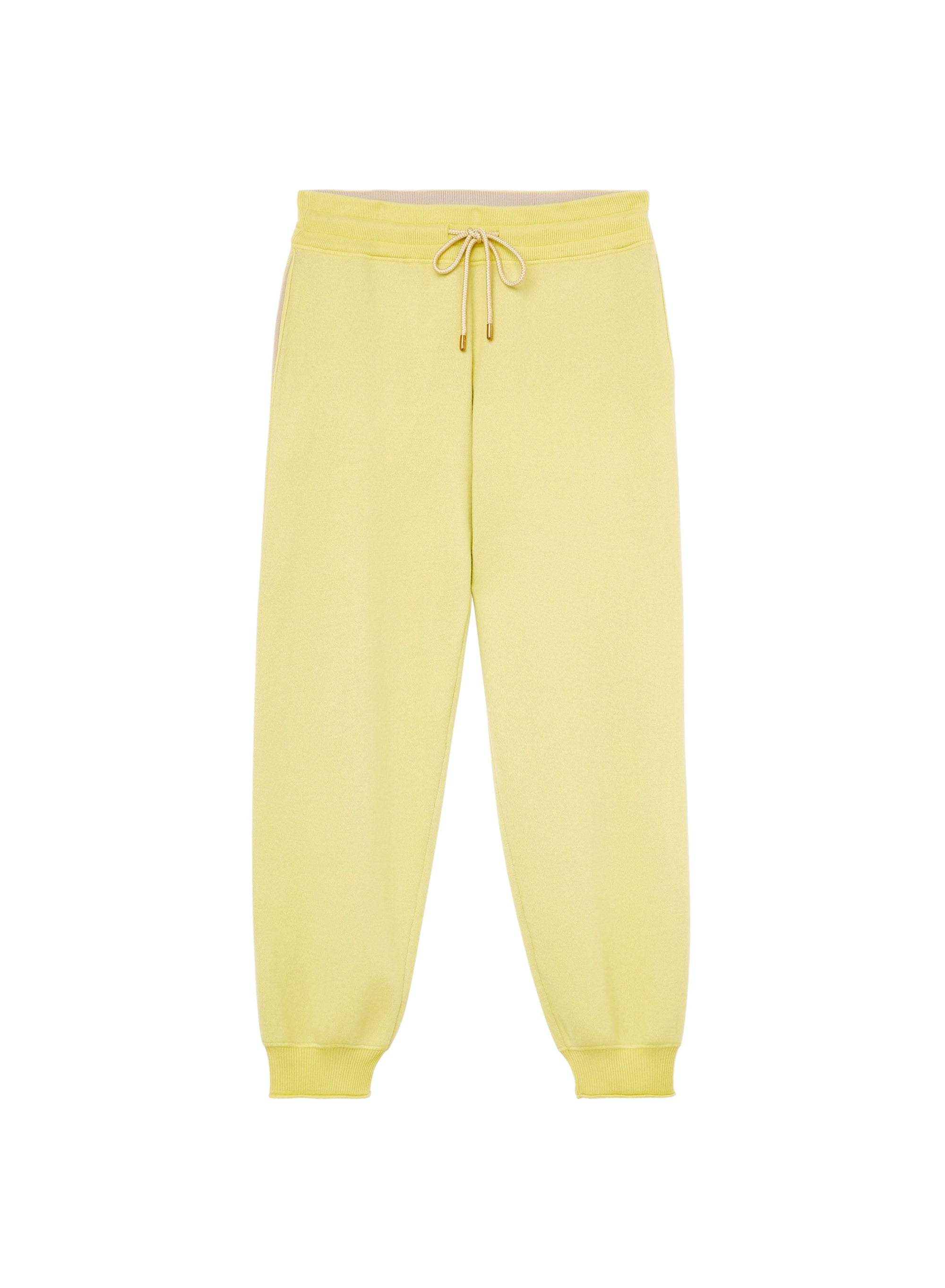 Limone_1QTY // Pantalon de survêtement à cordons en laine mélangée - Limone