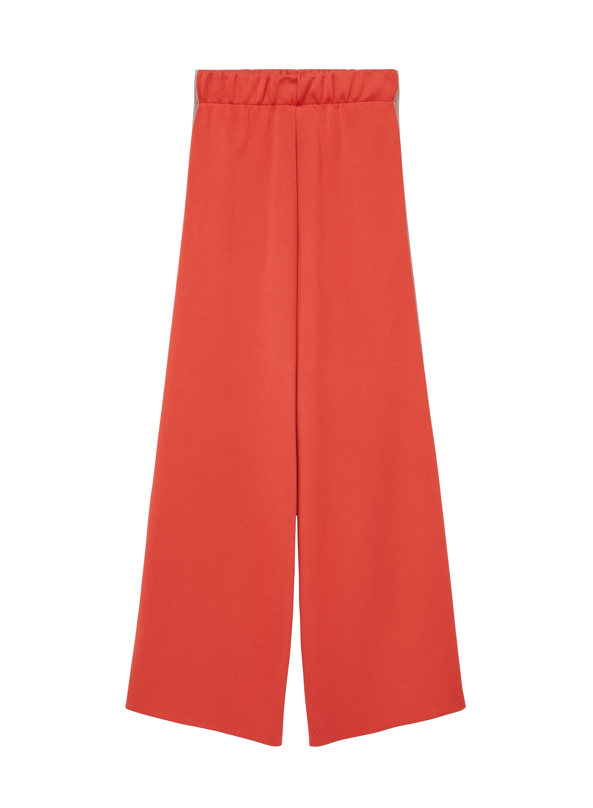 Pantalon ample à bandes contrastantes en soie mélangée - Fuego