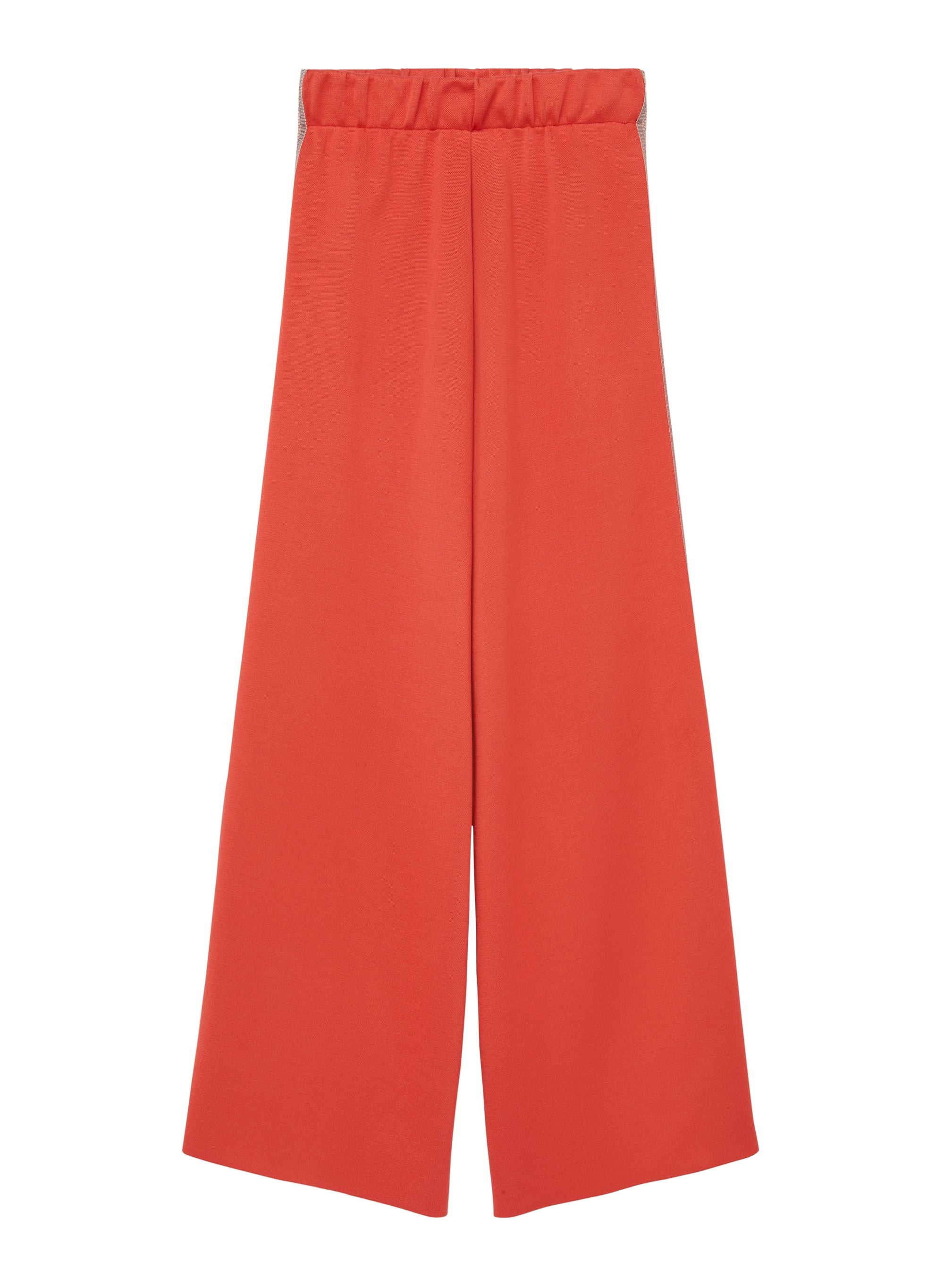 Fuego_1QTY // Pantalon ample à bandes contrastantes en soie mélangée - Fuego