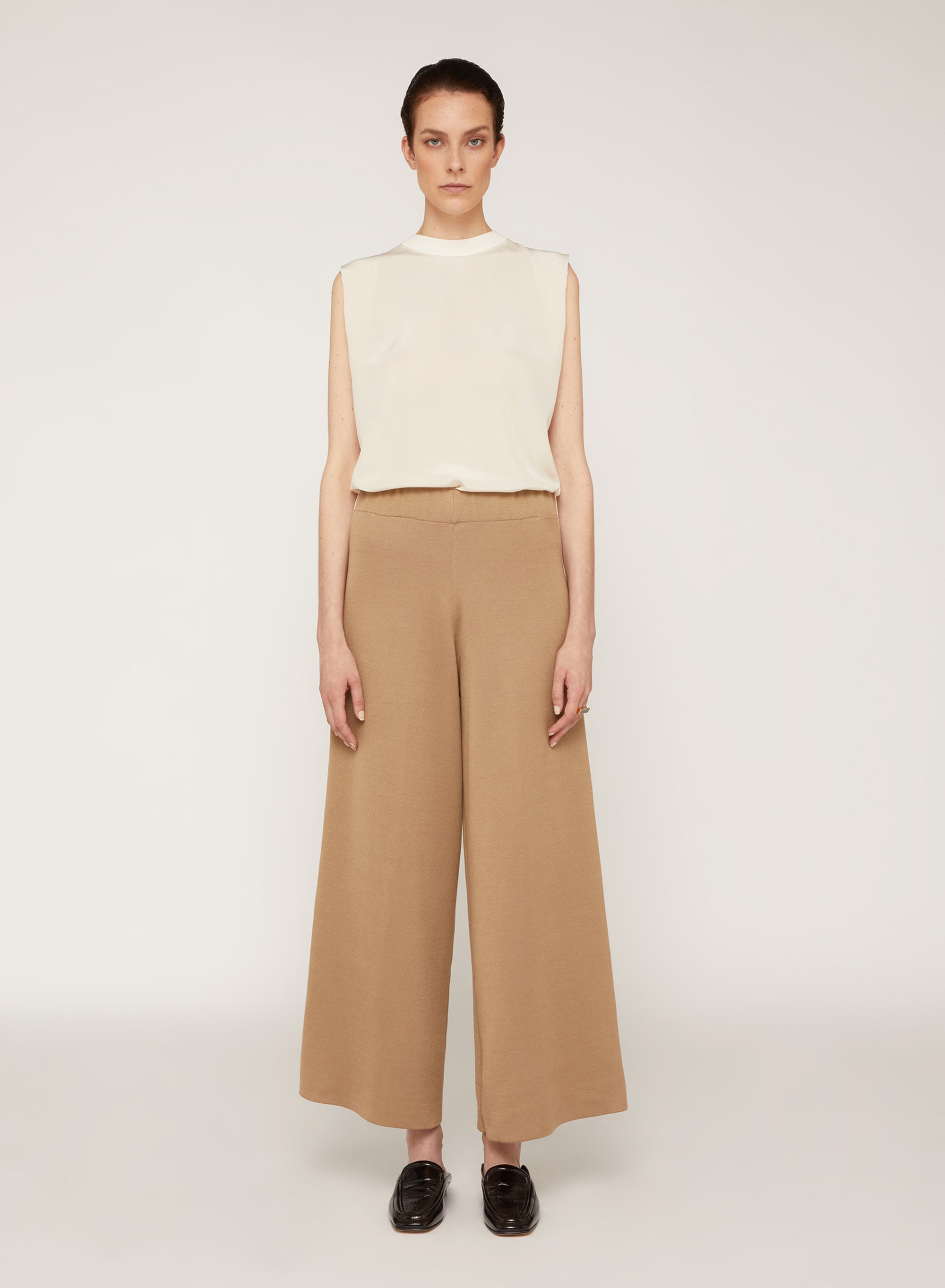 Safari_1QTY // Pantalon à bandes latérales métalliques en soie mélangée - Safari