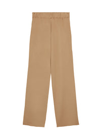 Silk blend side band trousers - Safari