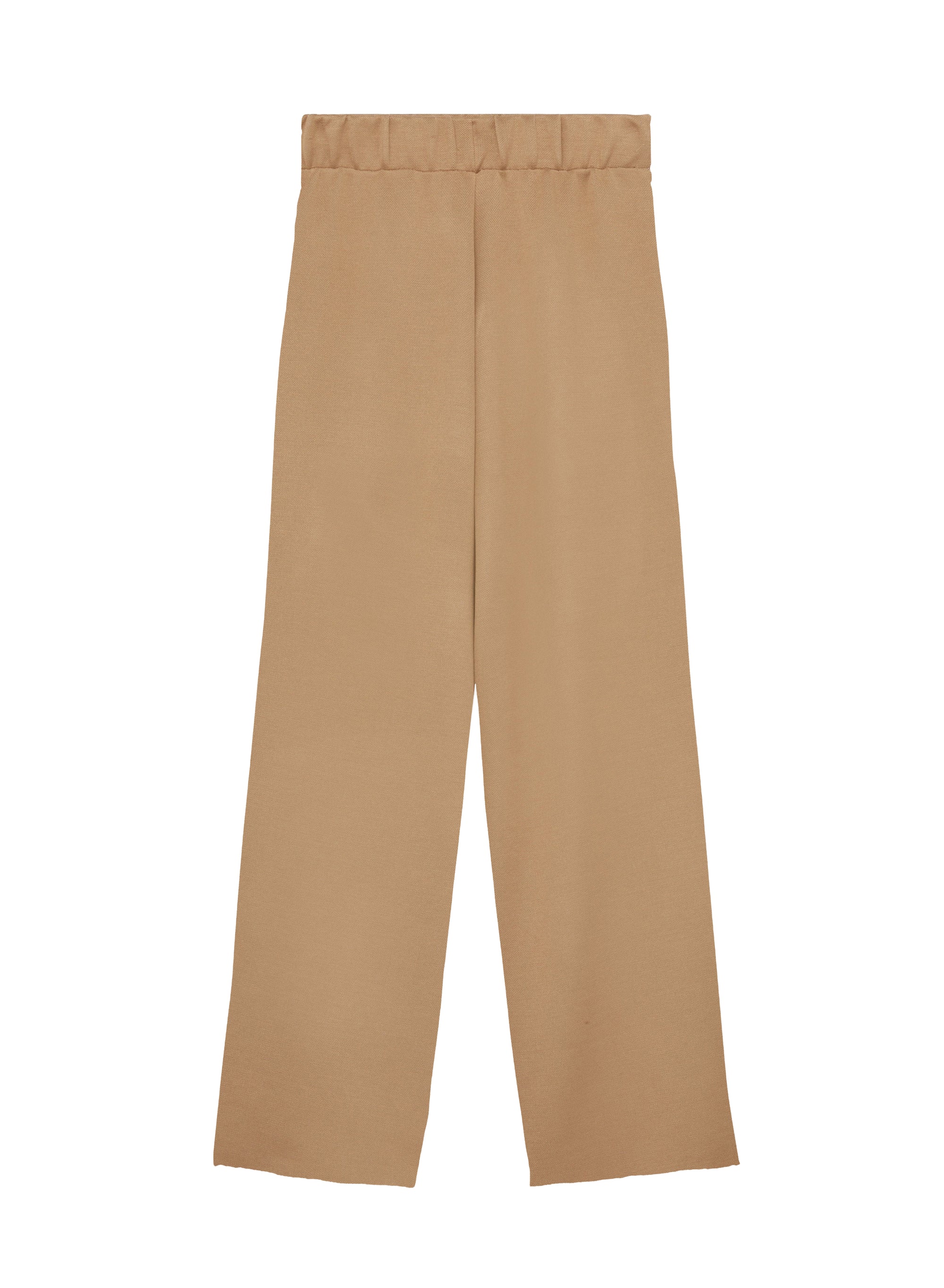 Silk blend side band trousers - Safari