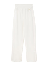 Bianco_1QTY // Pantalon ample à fronces en soie mélangée - Bianco
