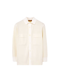 Lana_2QTY // Chemise à poches et poignets côtelés en laine - Lana