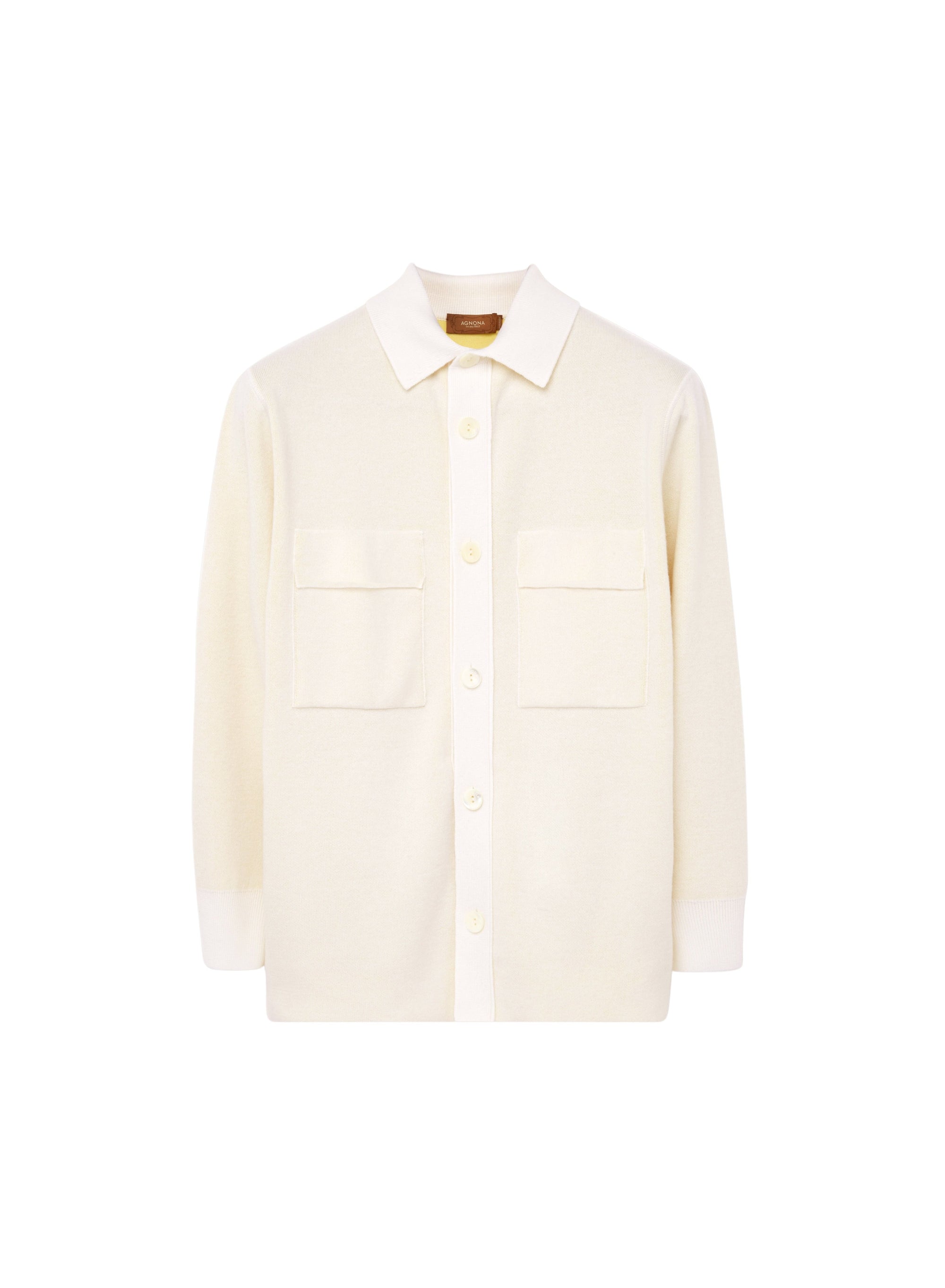 Lana_2QTY // Chemise à poches et poignets côtelés en laine - Lana