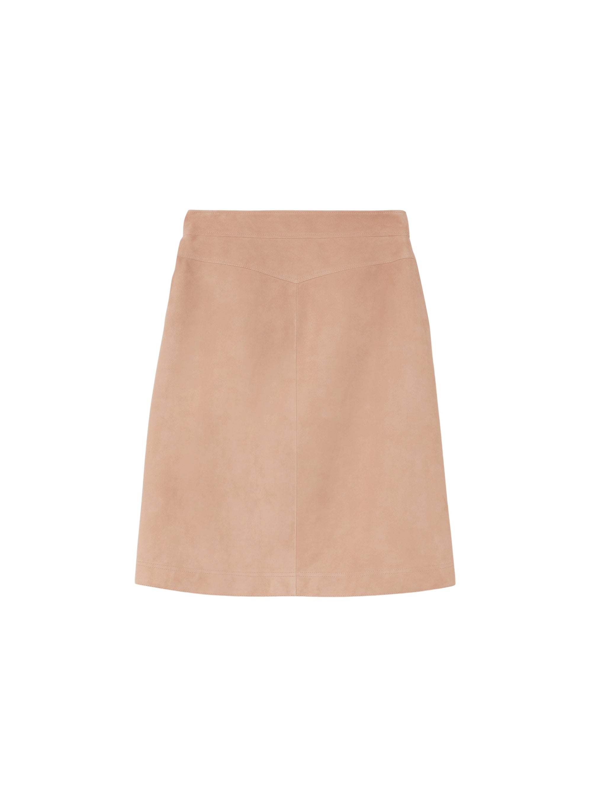 Mou_1QTY // Jupe droite à empiècements - Mou