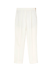 Lana_1QTY // Pantalon 7/8ème à poches italiennes en laine - Lana