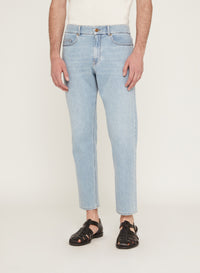 Sun Bleached_1QTY // Jean droit raccourci à effet délavé - Sun Bleached