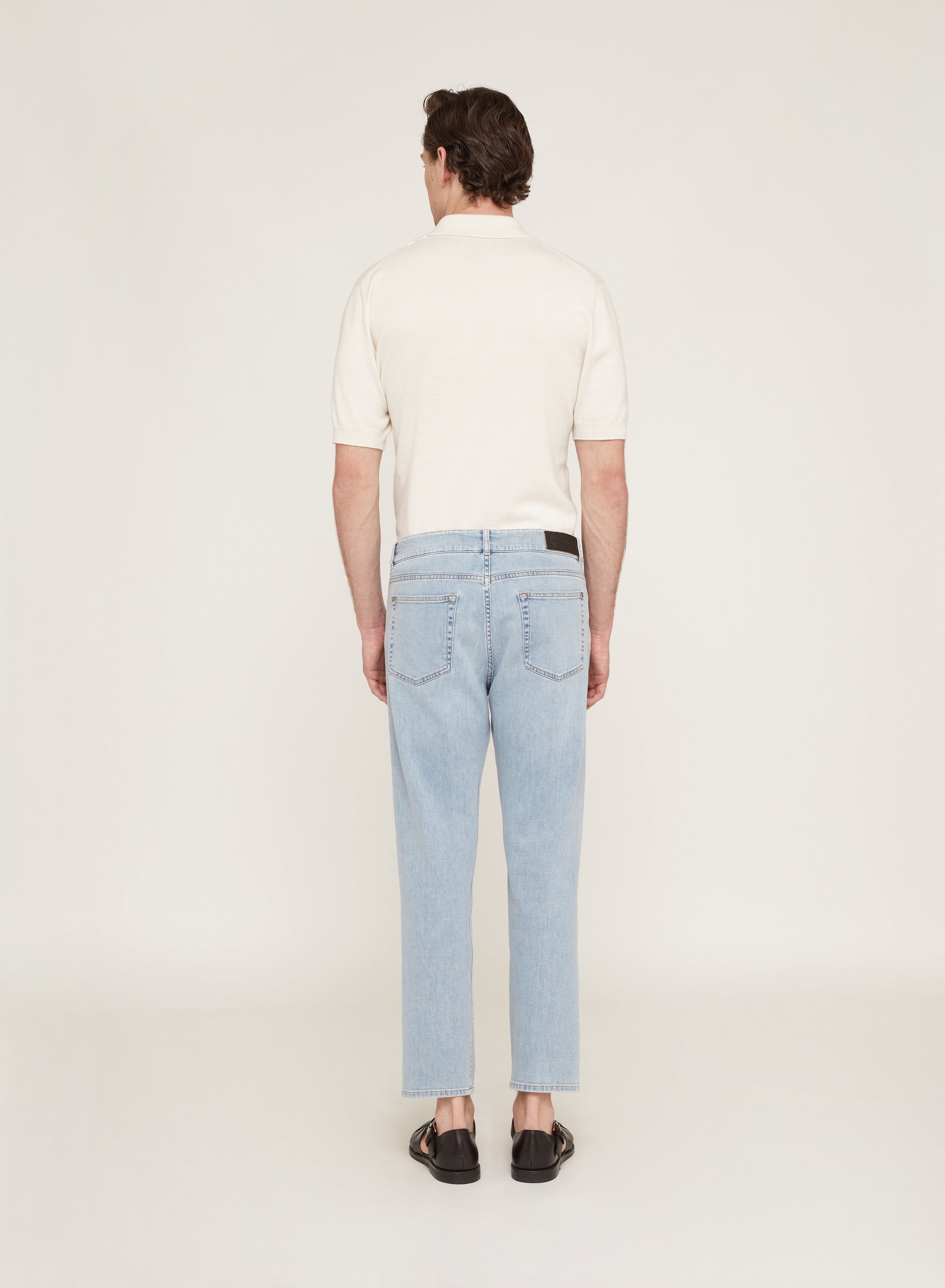 Sun Bleached_1QTY // Jean droit raccourci à effet délavé - Sun Bleached