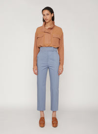 Dust_3QTY // Pantalon de tailleur droit à taille haute - Dust