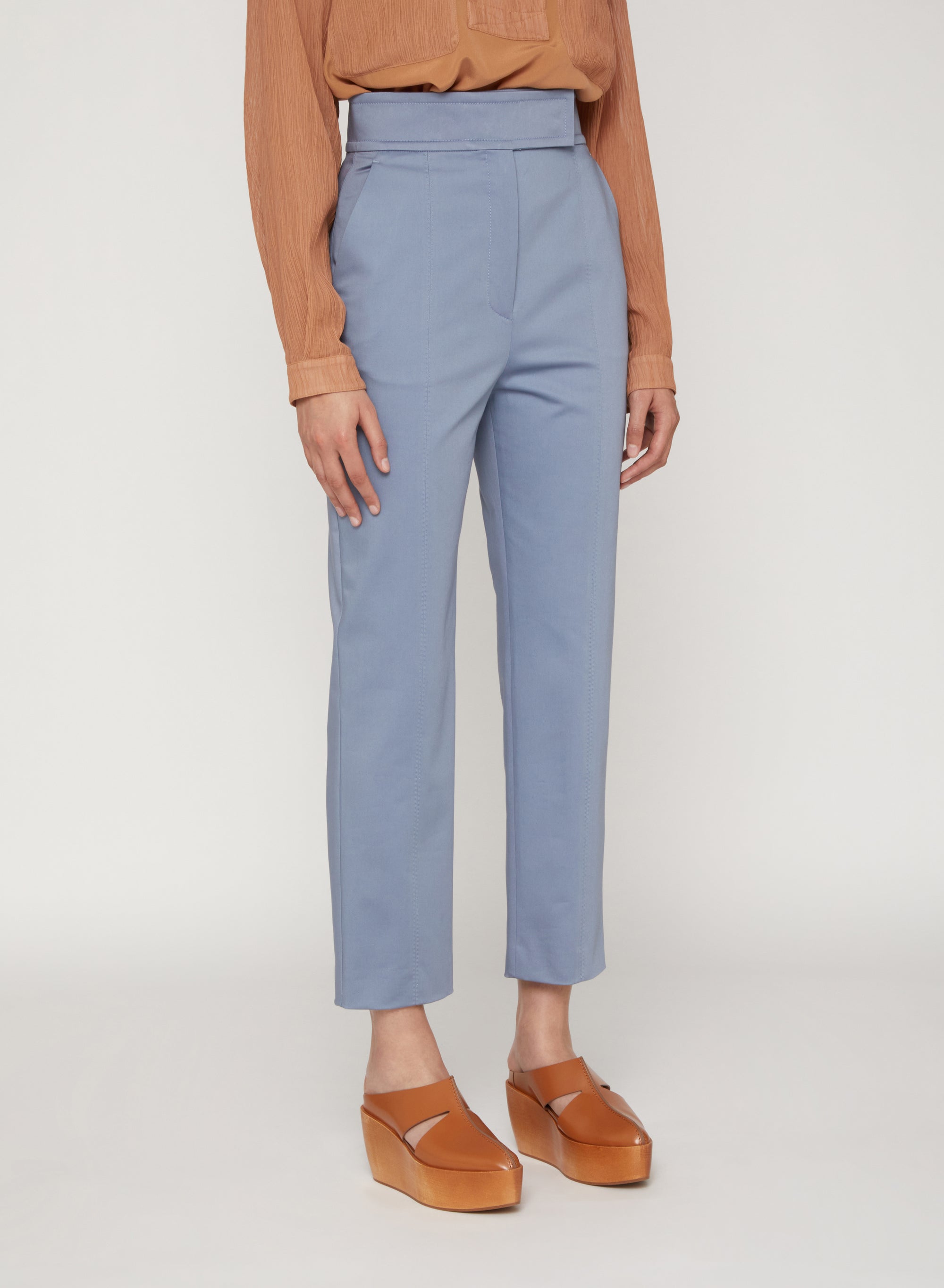 Dust_3QTY // Pantalon de tailleur droit à taille haute - Dust