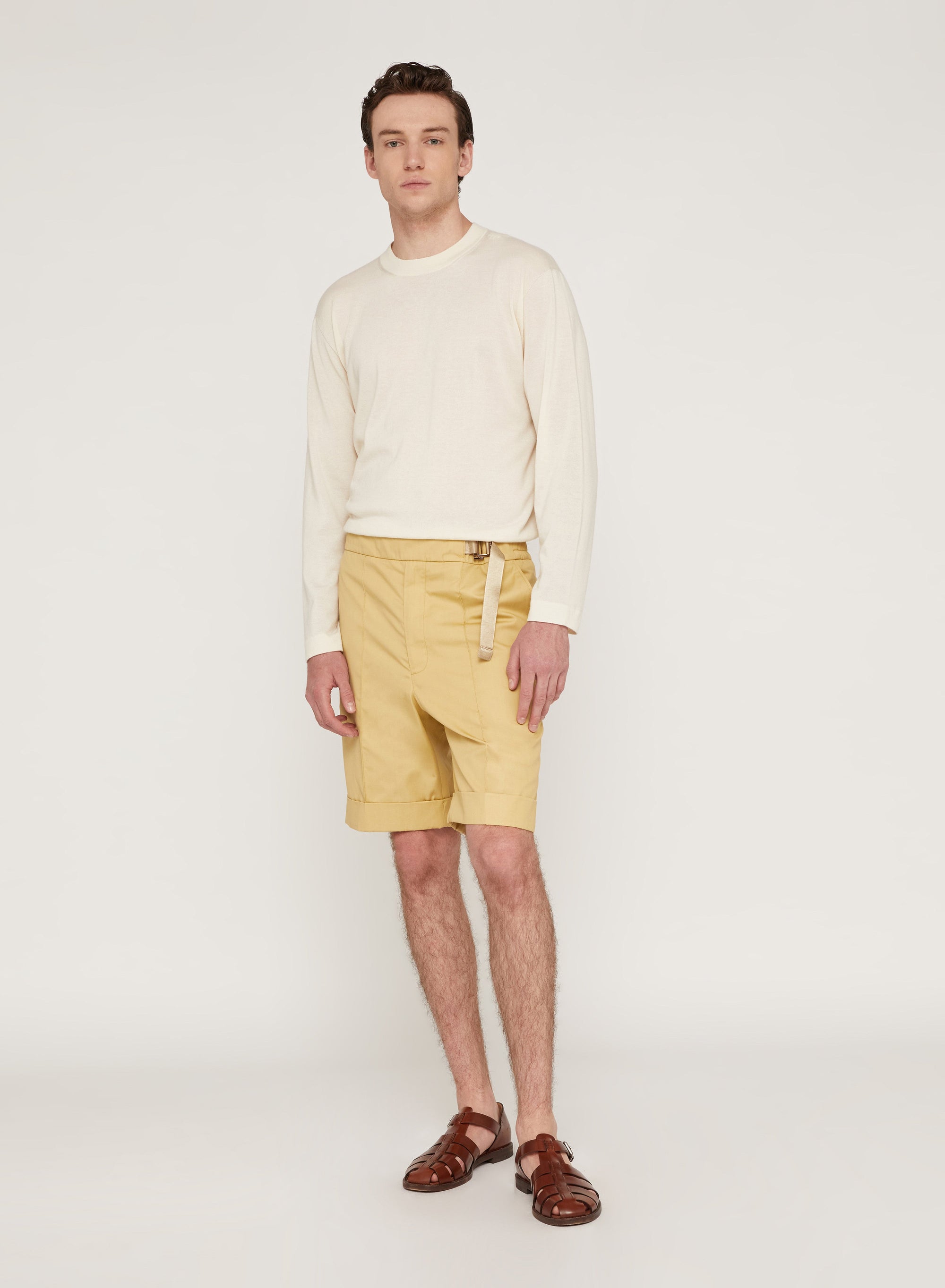 Belted shorts with buckle - Lana