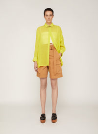 Limone_1QTY // Chemise fluide semi-transparente - Limone