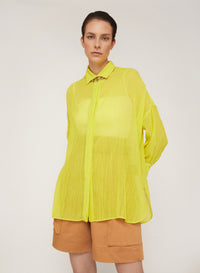 Limone_1QTY // Chemise fluide semi-transparente - Limone