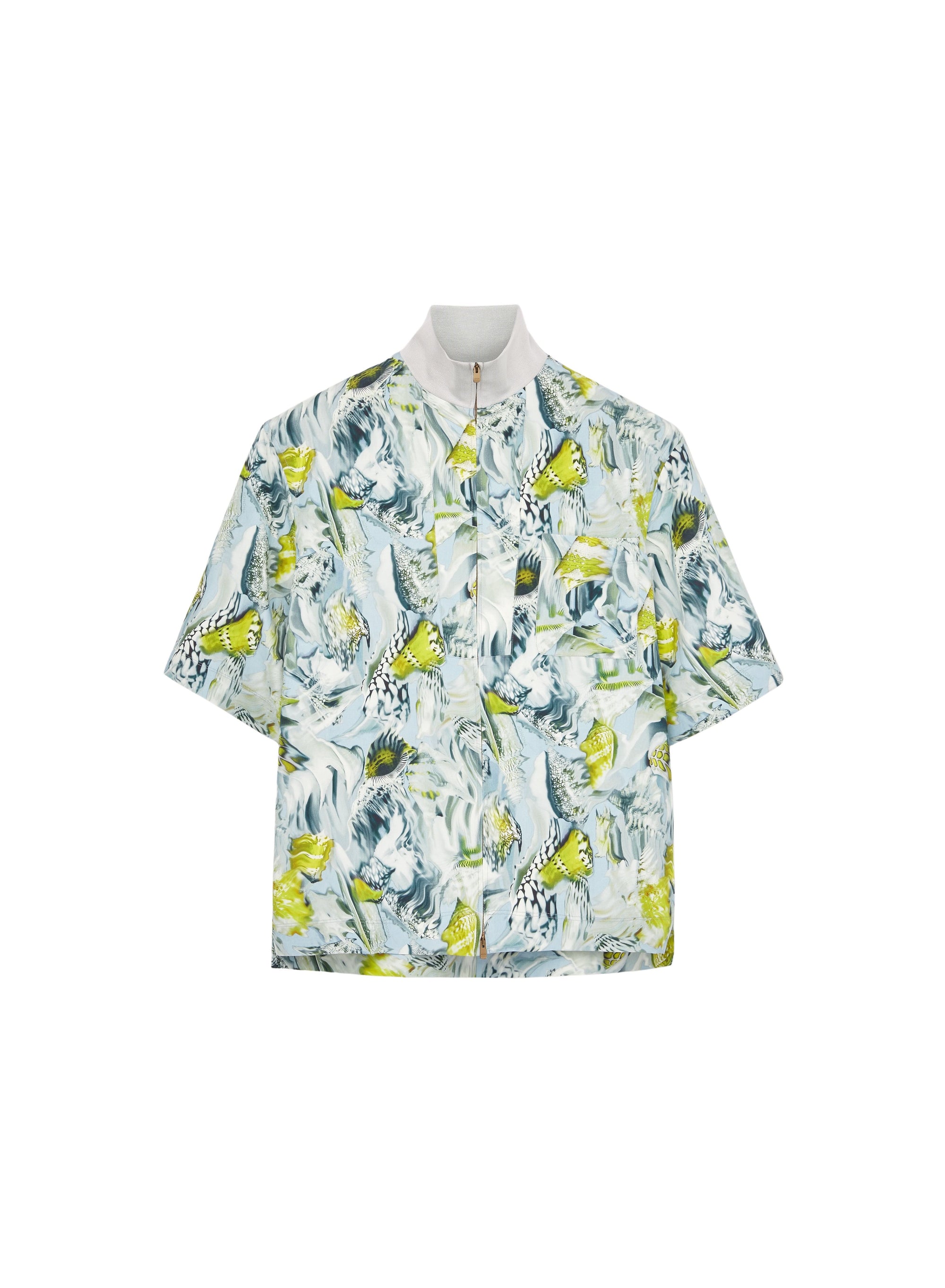 Cloud_1QTY // Chemise à motif fleuri en soie mélangée - Cloud