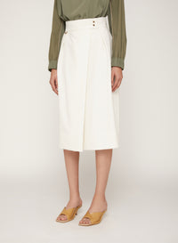 Lana_1QTY // Jupe portefeuille midi en laine - Lana