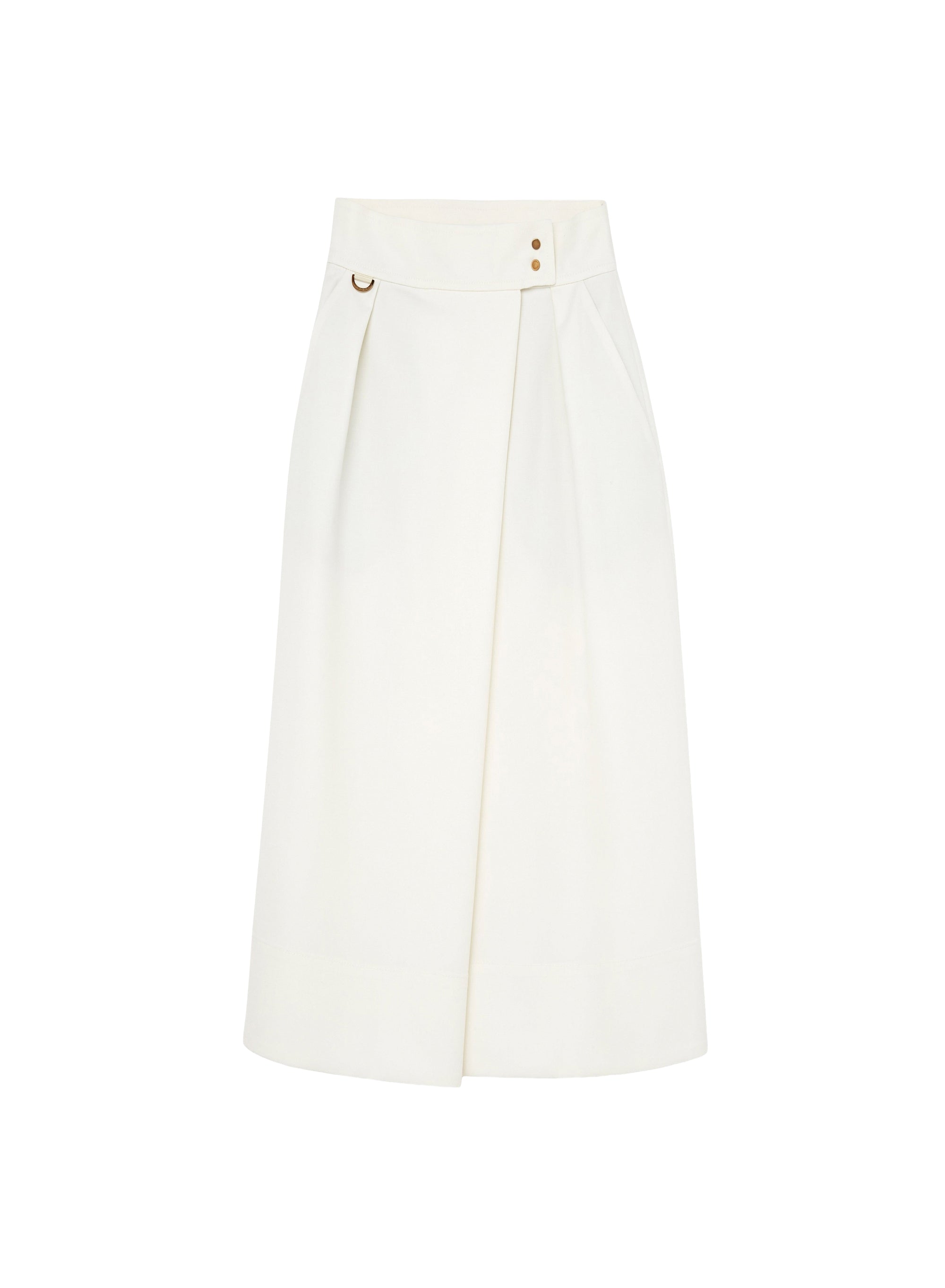 Midi wrap skirt in wool - Lana