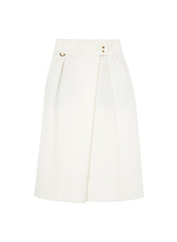 Lana_1QTY // Jupe portefeuille midi en laine - Lana