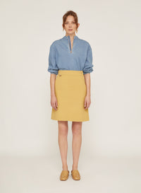 Hay_1QTY // Jupe courte trapèze ceinturée - Hay