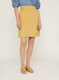 Hay_1QTY // Jupe courte trapèze ceinturée - Hay