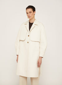 Lana_3QTY // Trench-coat court à bavolets - Lana