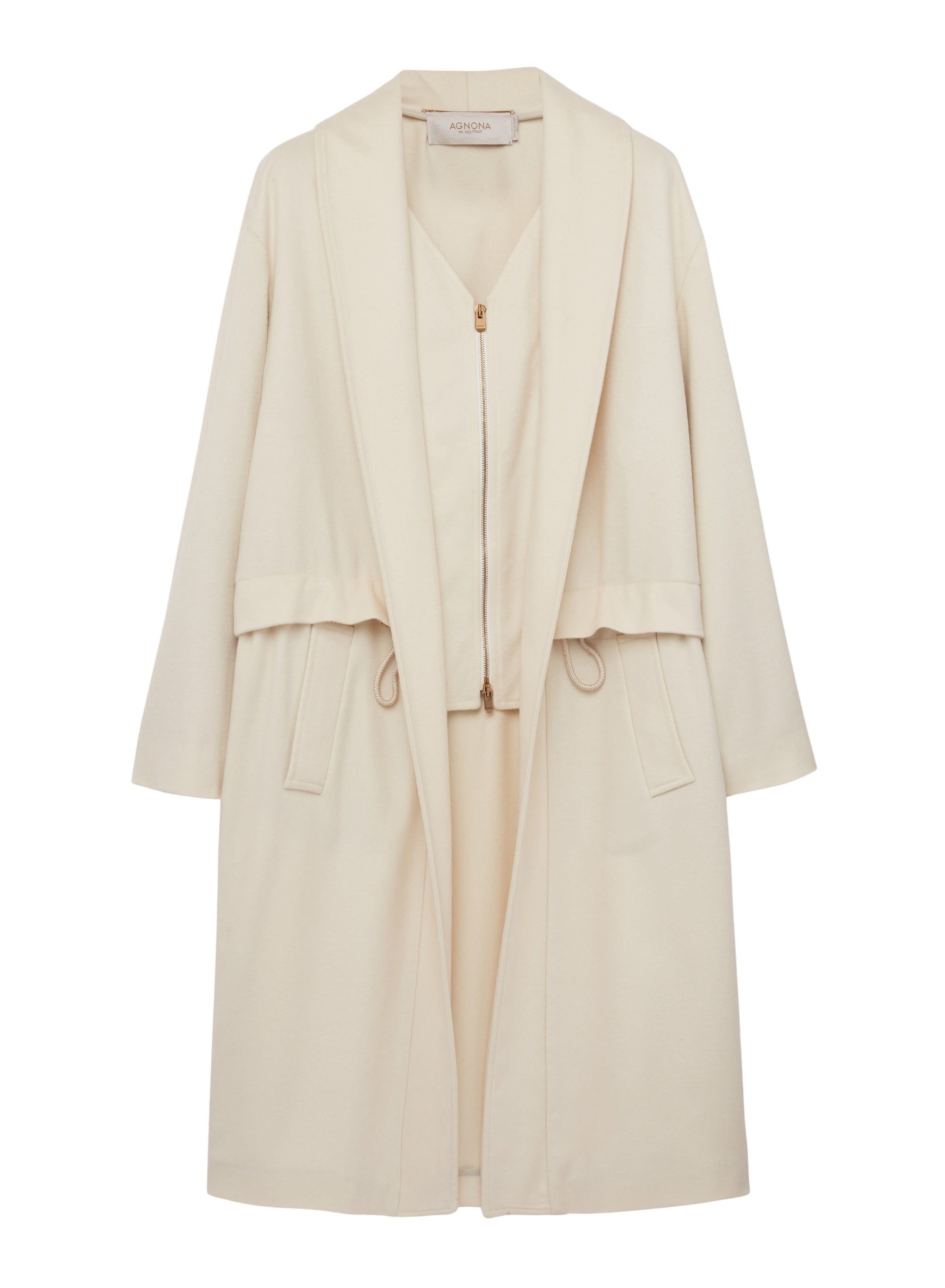 Lana_1QTY // Manteau à empiècement en laine - Lana