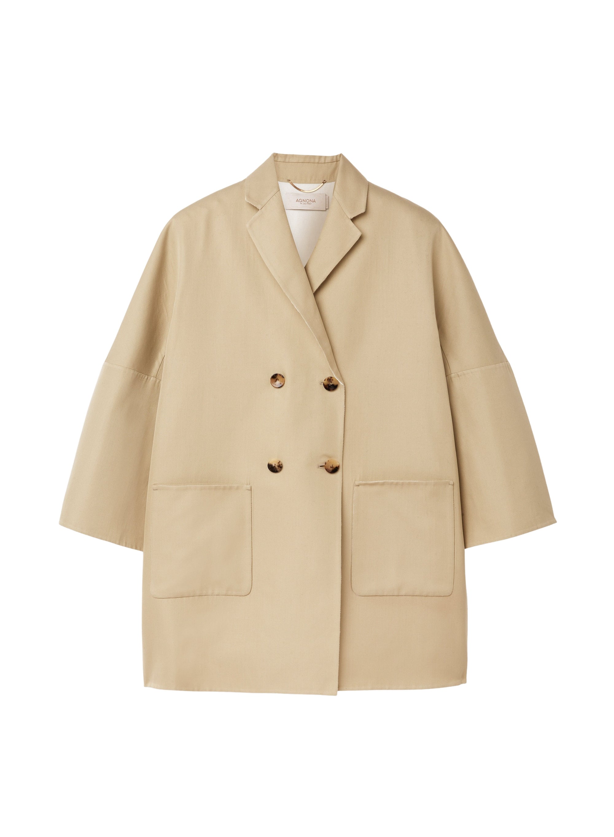 Safari_2QTY // Manteau ample et croisé à boutons - Safari