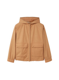 Short hooded wool parka - Lion