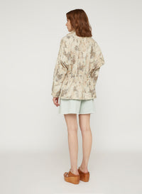 Mou_1QTY // Veste saharienne à motif abstrait - Mou