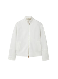 Lana_1QTY // Blouson zippé et gaufrée en laine - Lana