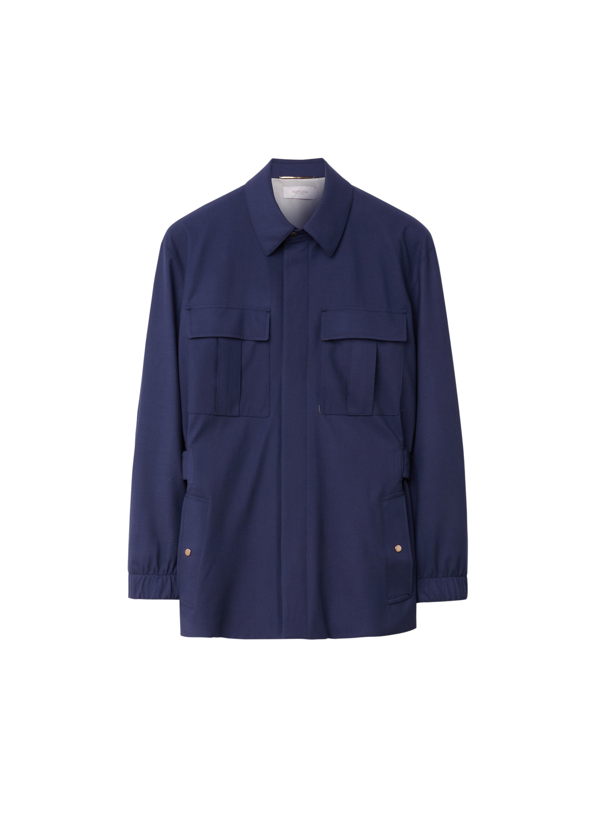 Work Blue_1QTY // Veste saharienne en laine - Work Blue