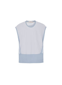 Cloud_1QTY // Pull sans manches à panneaux côtelés - Cloud