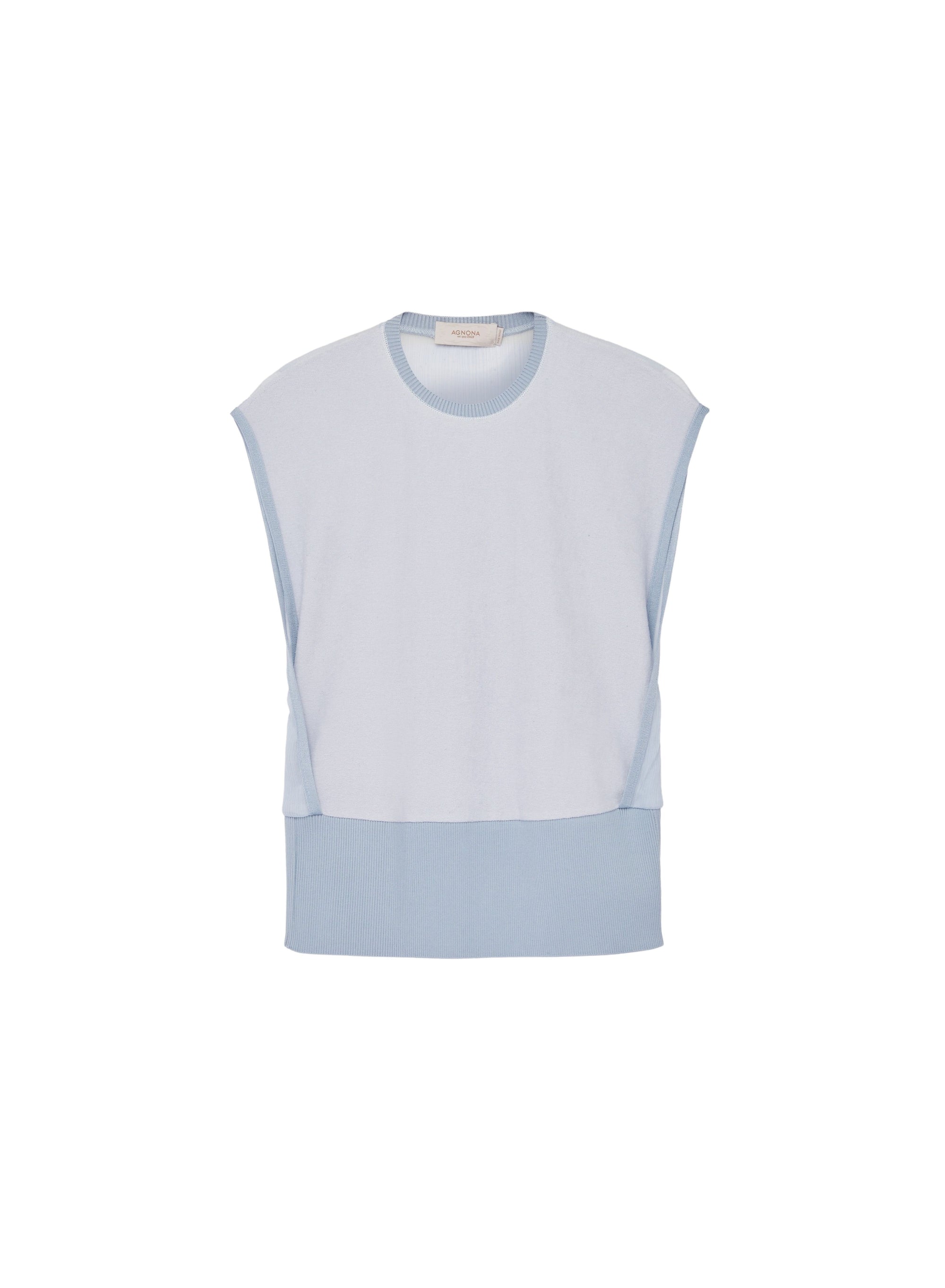 Cloud_1QTY // Pull sans manches à panneaux côtelés - Cloud