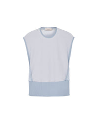 Pull sans manches à panneaux côtelés - Cloud