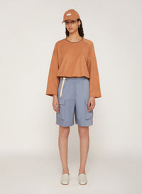 Lion_1QTY // Sweat-shirt à ourlet blousant - Lion