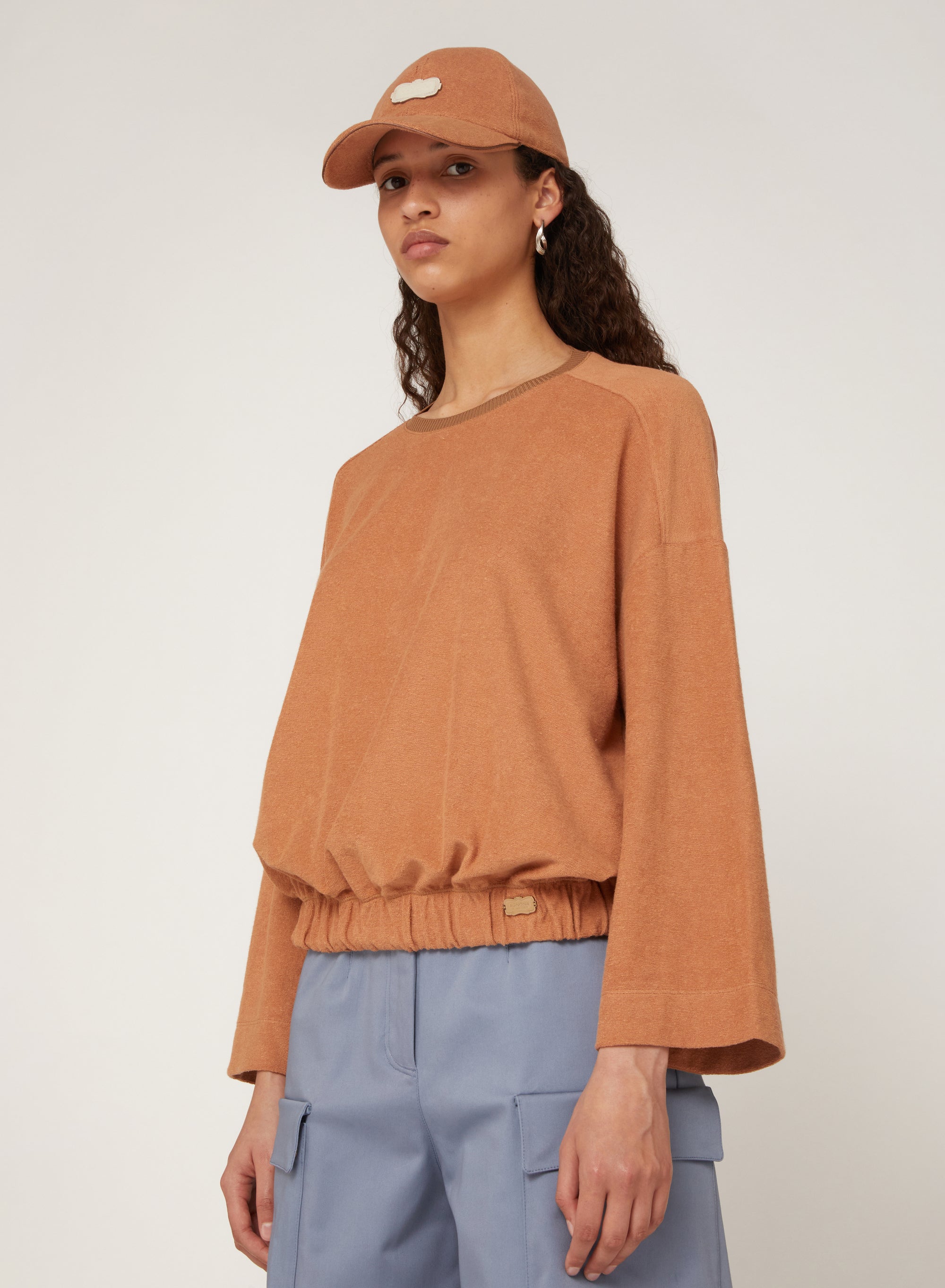 Lion_1QTY // Sweat-shirt à ourlet blousant - Lion