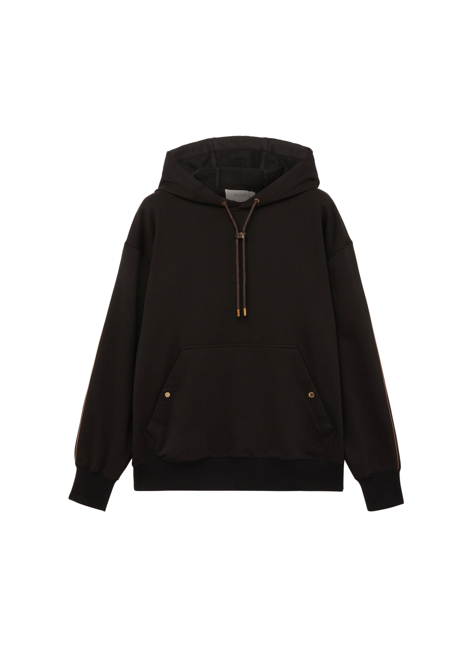 Nero_1QTY // Sweat-shirt à capuche contrasté - Nero