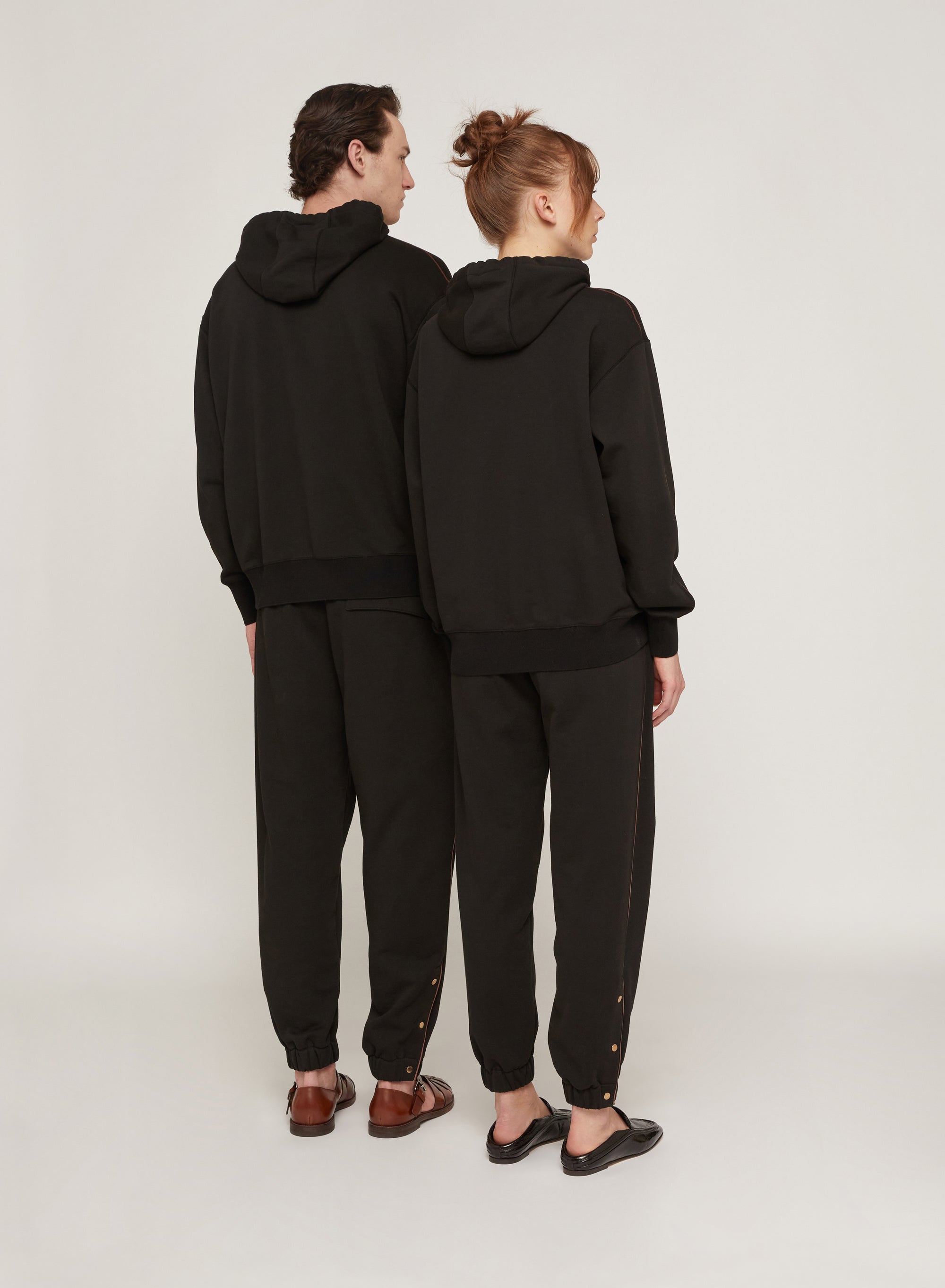 Nero_1QTY // Sweat-shirt à capuche contrasté - Nero