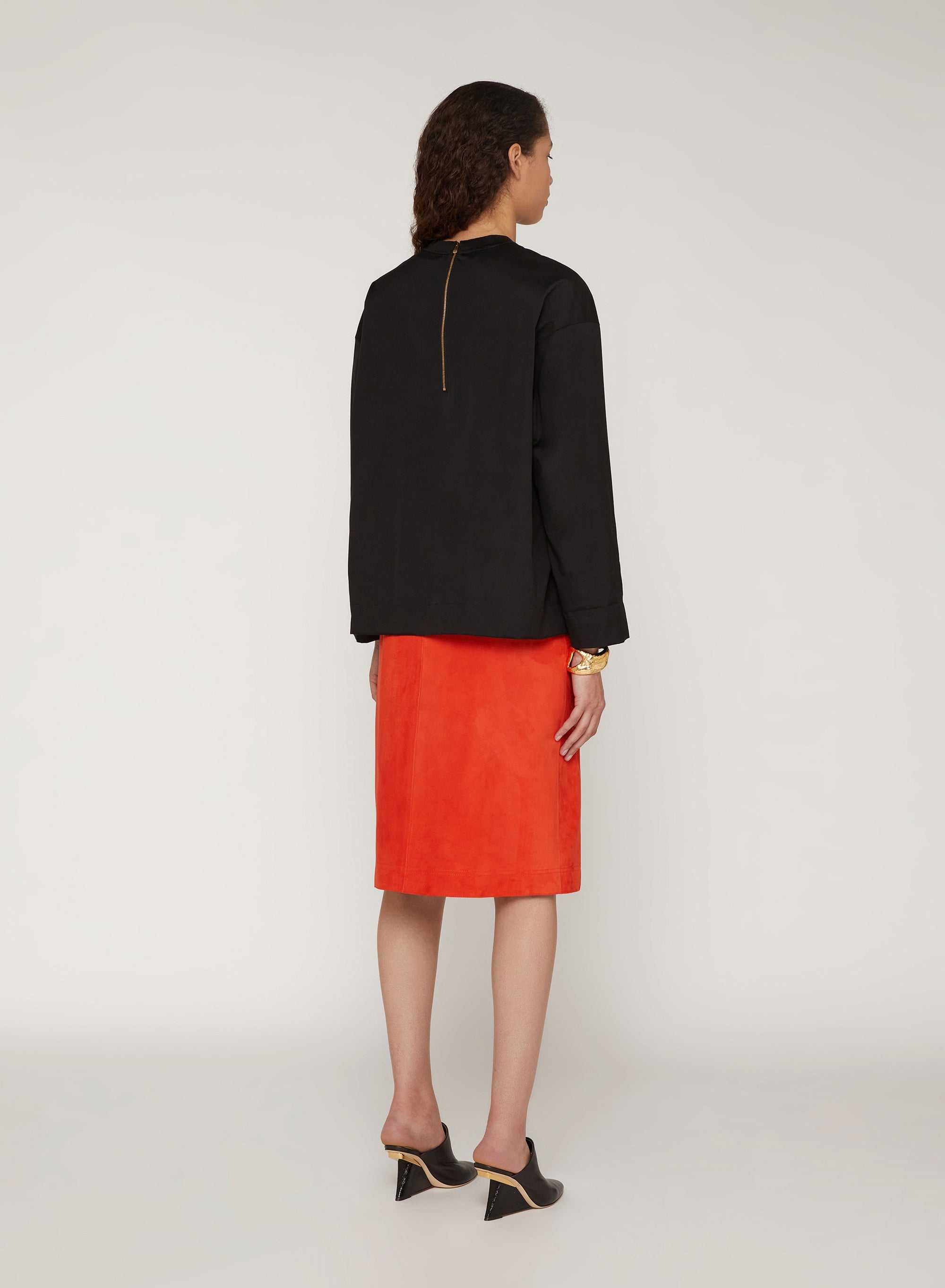 Nero_1QTY // T-shirt manches longues à imprimé graphique - Nero