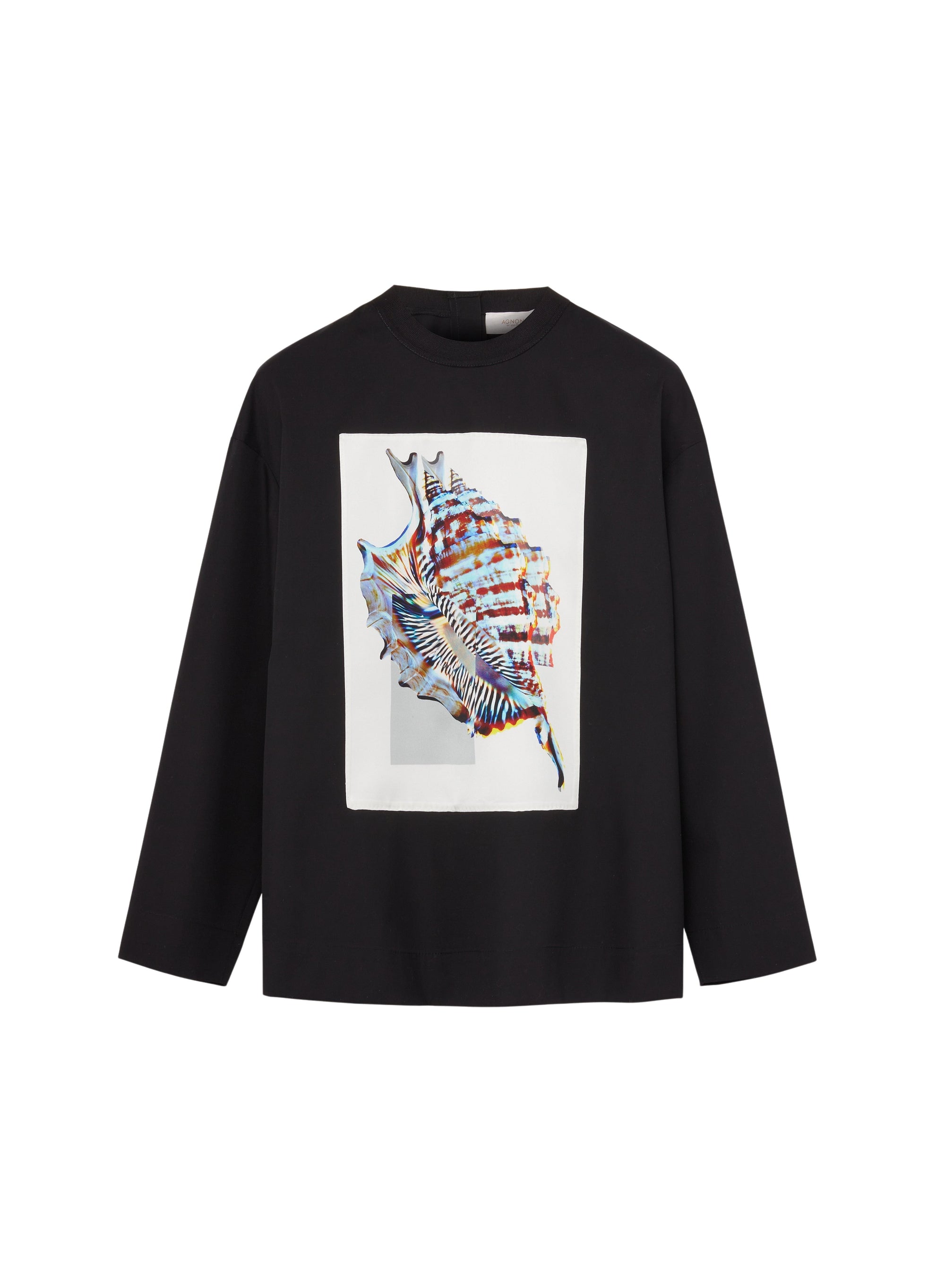 Nero_1QTY // T-shirt manches longues à imprimé graphique - Nero