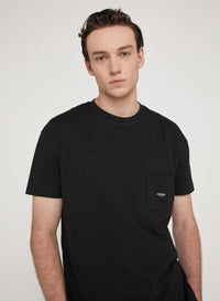 Nero_1QTY // T-shirt à motif graphique et poche - Nero