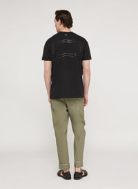 Nero_1QTY // T-shirt à motif graphique et poche - Nero