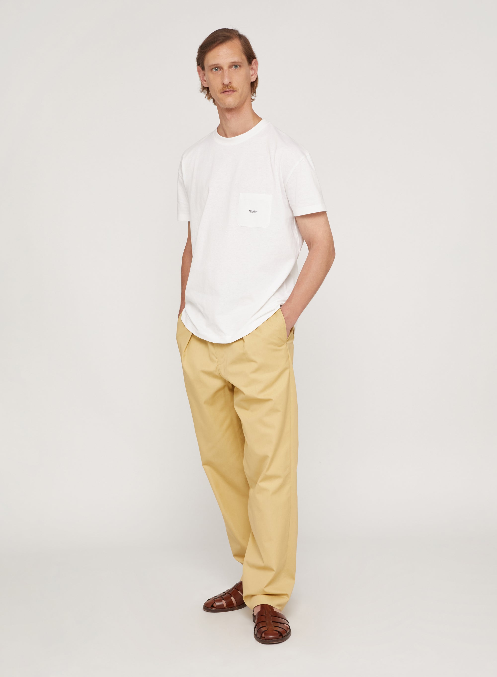 Bianco_1QTY // T-shirt à motif graphique et poche - Bianco