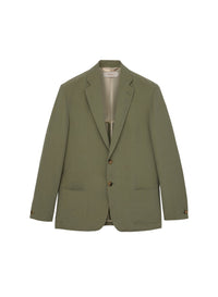 Sage_1QTY // Blazer à boutons en soie mélangée - Sage