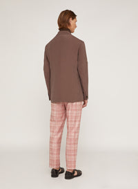 Teak_2QTY // Blazer à boutons en soie mélangée - Teak